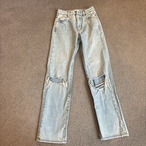 Light Blue Distressed Women's Jeans from Rollas
